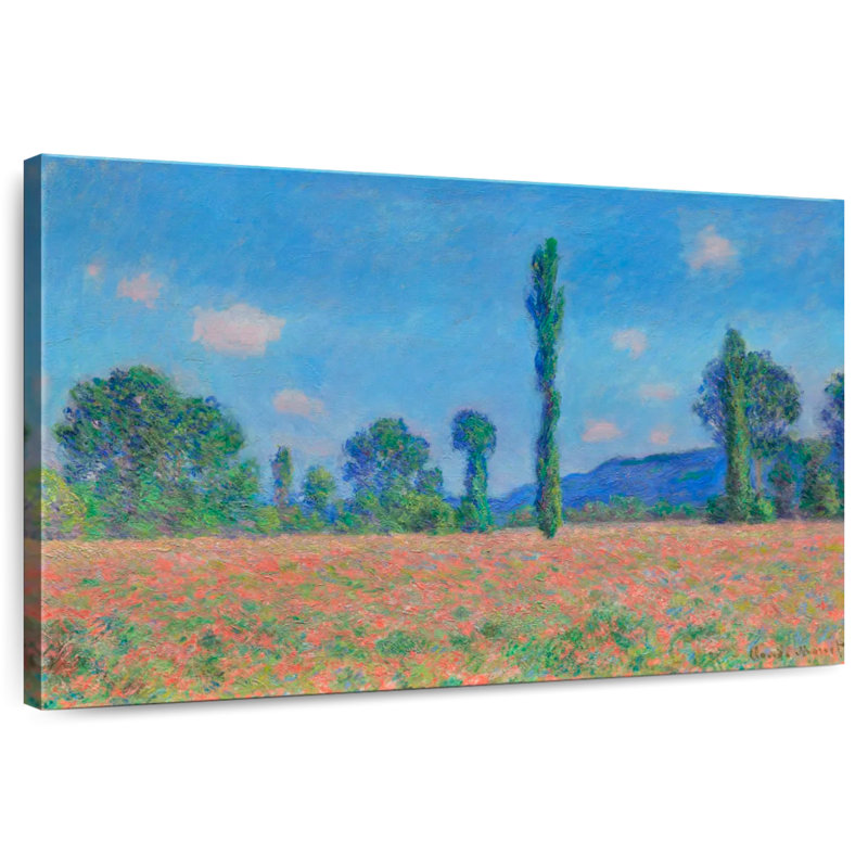 Alvord, champ de coquelicots, Giverny, 1891, H 8 po x l 12 po