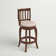 Morgan Swivel Upholstered Counter Stool with Solid Wood Frame