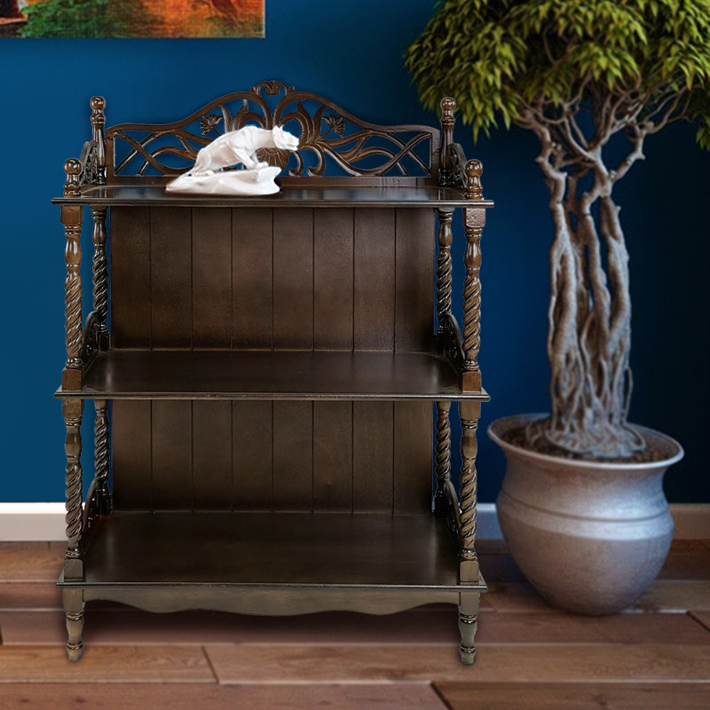Alysandra Storage Bookcase, Dark Brown