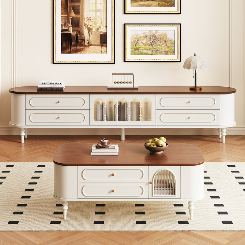 French-style storage TV cabinet