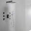 Support mural à 3 jets 2,5 gallons par minute 12 po Pomme de douche fixe et à main avec 6 jets en noir mat (valve incluse)