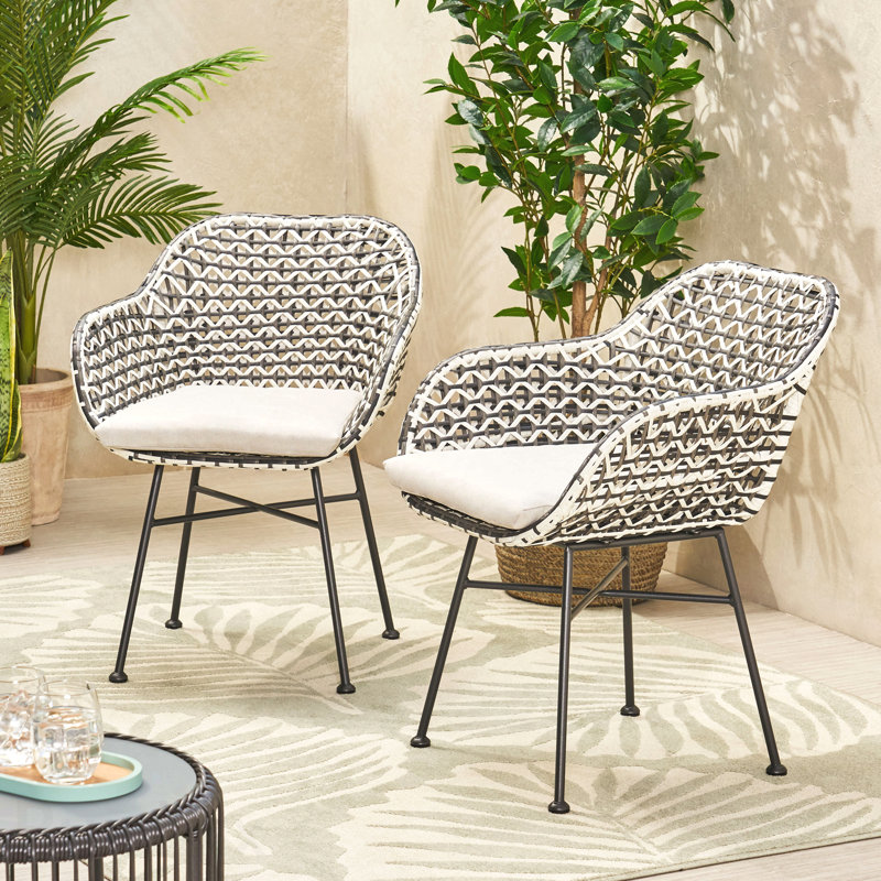 Ensemble de fauteuils d'extérieur 2 pièces