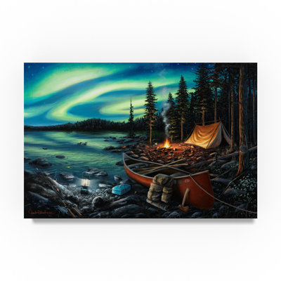 « camp souvenirs », reproduction de peinture à l’huile sur toile tendue