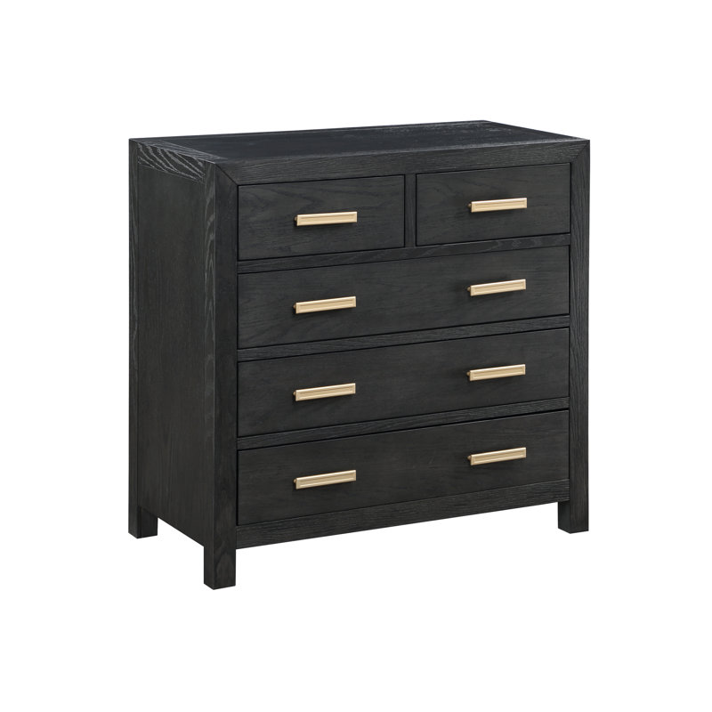 36 " W 5 - Drawer Dresser, Charcoal