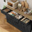 Buffet 55,1 po à 3 tiroirs et tablettes réglables Adra-1612593964