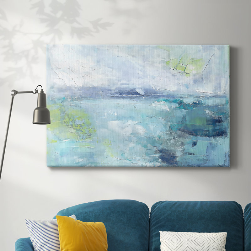 Série de paysages abstraits Lxxi, H 12 po x l 18 po