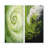 Green Serene Spiral Dreams - Abstract Spirals Metal Wall Art Set Of 2-102685826