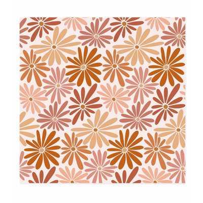 Floral rétro, fleurs VI, rétro, reproduction d'art non encadrée