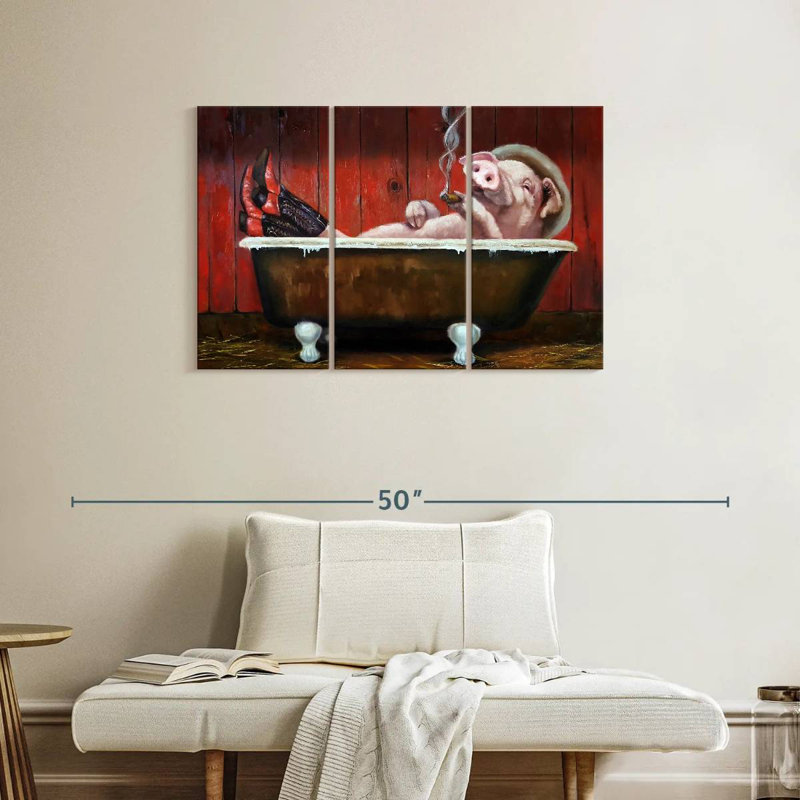 Brampt Hog Heaven, 24" H x 38" W