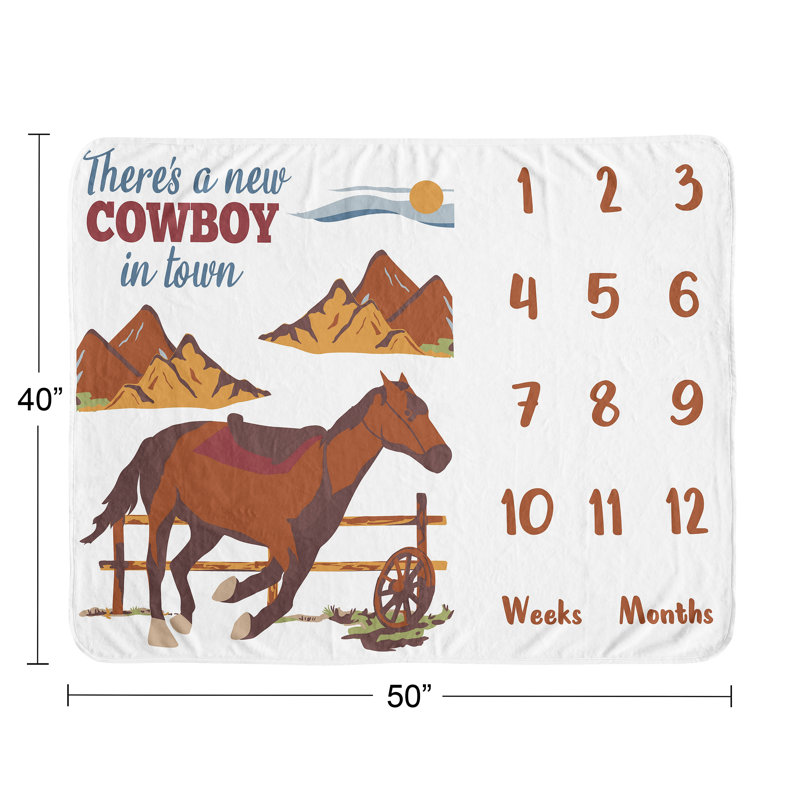 Couverture pour bébé Wild West Cowboy