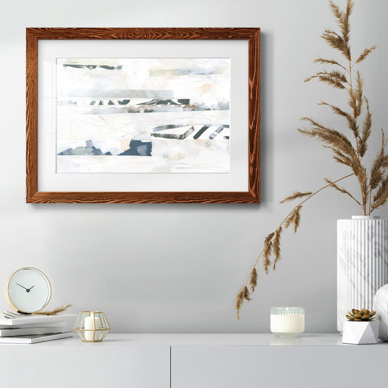 Pattern Camouflage I- Rustic Framed Framed Print w Matte Board, H 28 po x l 42 po, Érable