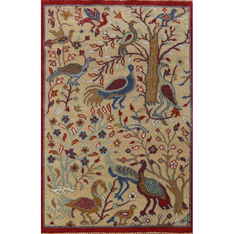 Tapis oriental à motif animalier Ziegler 4 x 6