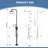 86"H 304 Stainless Steel Freestanding Outdoor Shower with Rainfall Shower Head with Handheld Shower with Temperature Control-98200008