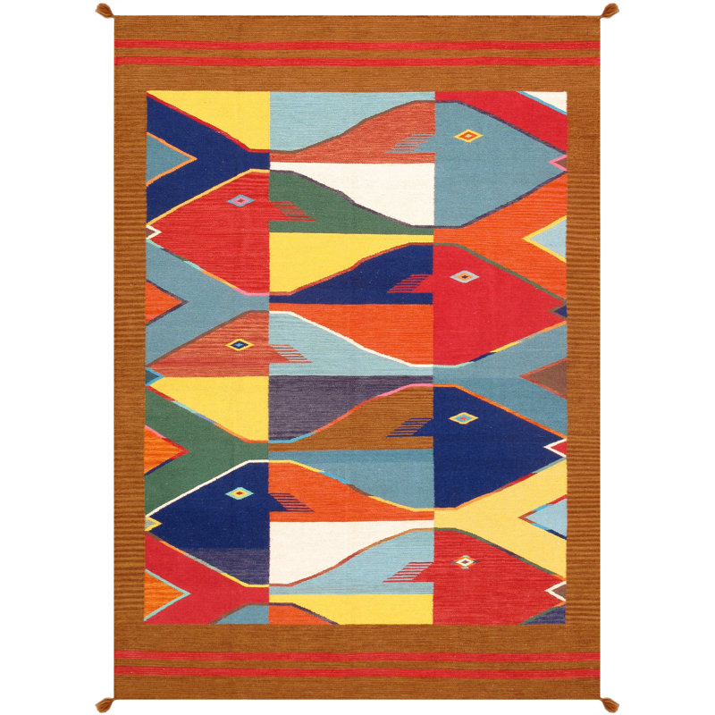 5'X8' Geometric Area Rug in Multi