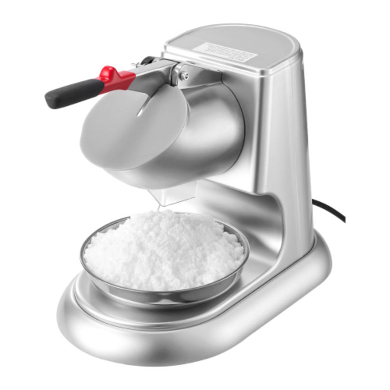 Concasseur de glace commercial argenté de grande capacité, machine à glaçons électrique 220LBS / H pour le café-restaurant