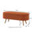 Boucle Storage Ottoman Bench With Wood Legs-122600193