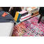 Tapis fuchsia à motif géométrique Patrocinia-40281362