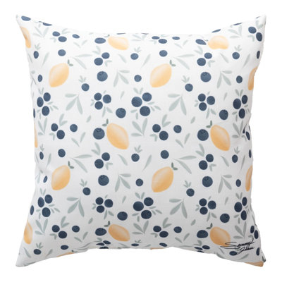 Lemon Berry Cimaweave Throw Pillow 18" x 18"