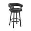Chaise de bar 26 po noire