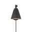 Applique murale 1 lumière Meridian en noir mat (ensemble de 2)-717013518