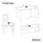 4-Piece Rectangle Dining Table Set-11145477