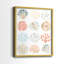 Motif océanique I - impression encadrée de qualité supérieure - prête à être accrochée - aucun clou requis - aucun clou requis-1752022991-1752022989