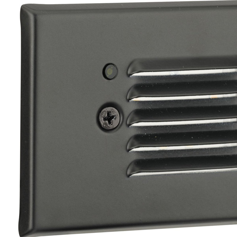 Integrated LED Metal Step Light, Black