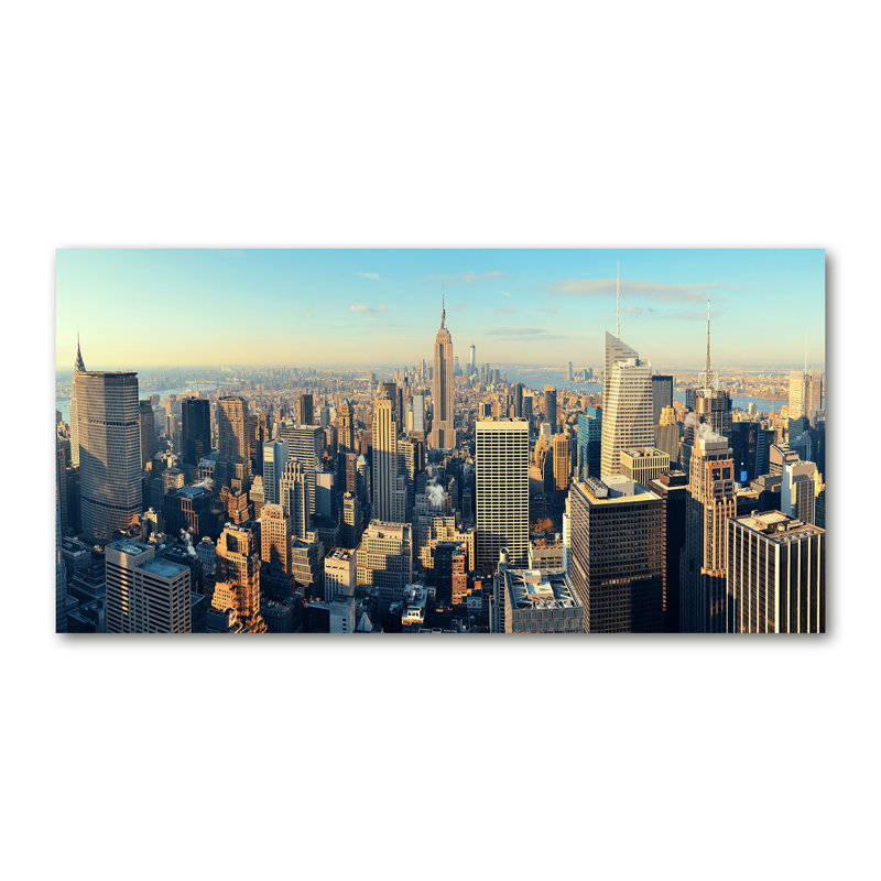 Skyscrapers - No Frame Print on Glass, Canvas, 50cm H x 100cm W x 2cm D