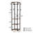Reelika 15.75'' Wide 8 - Hook Freestanding Coat Rack with Storage in Brown/Black