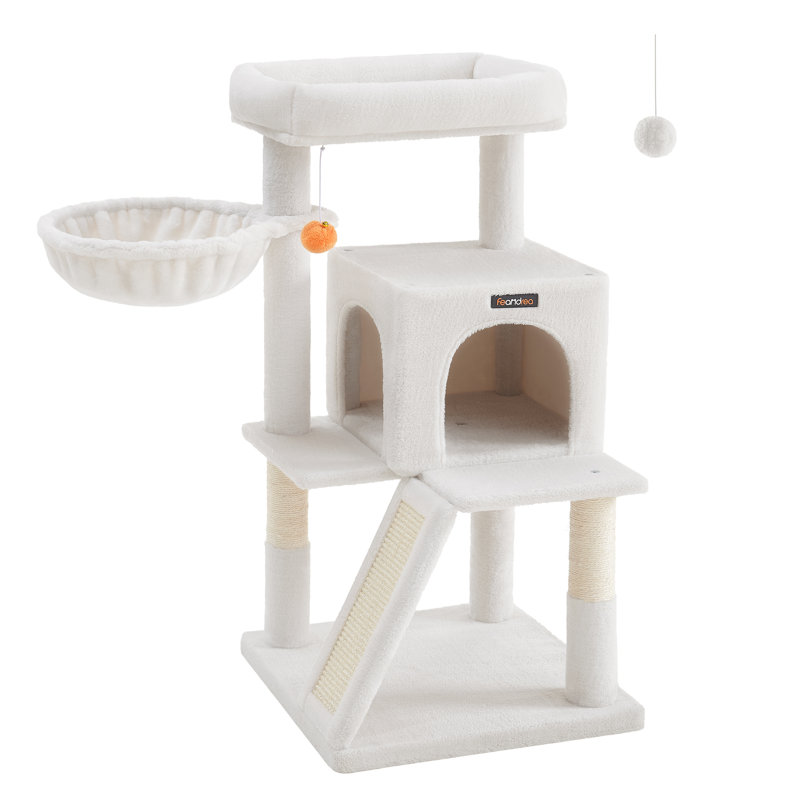 96cm H Cat Tree, Cream White