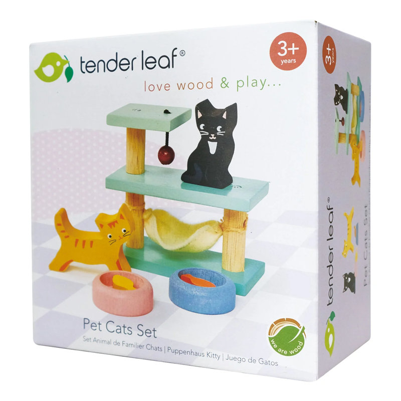 Pet Cats Dollhouses Furniture Accessories Set