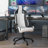Inbox Zero Henny Adjustable Armrest and Reclining PC & Racing Game Chair in White-1547870094