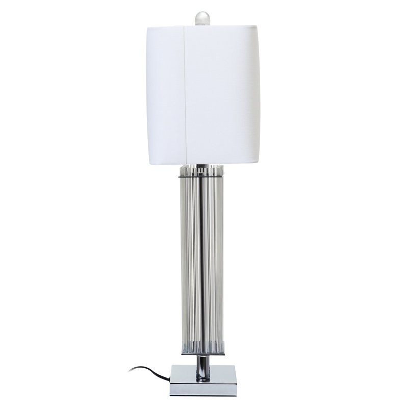 Table Lamp, Silver/Clear