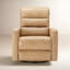 Fauteuil inclinable électrique pivotant en cuir véritable 33 po Mila-121439018