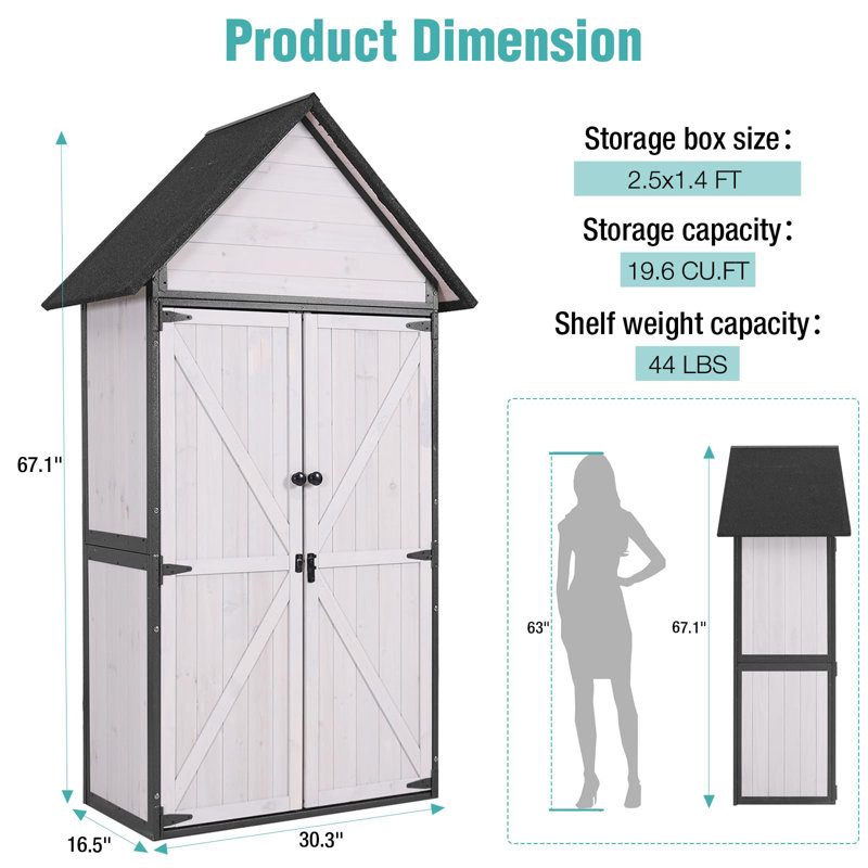 Sheds Outdoor Storage,garden Shed With Metal Frame Structure And Adjustable Shelves,large Capacity Storage Tool Cabinet Box For Backyard Garden Patio Lawn