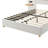 Panel Headboard Upholstered Platform Bed With Headrest-387334835-387334834