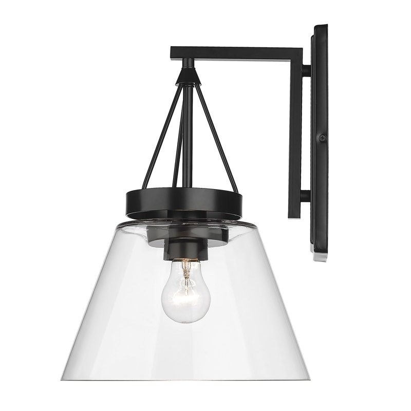 Quentine Steel Spotlight, Clear Glass