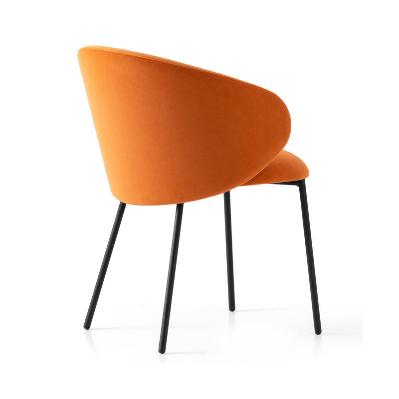 Tuka Upholstered Armchair with Metal Frame, Sand, Matte Black