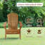 Chaise Adirondack pliante en bois massif Boisvert-659927052