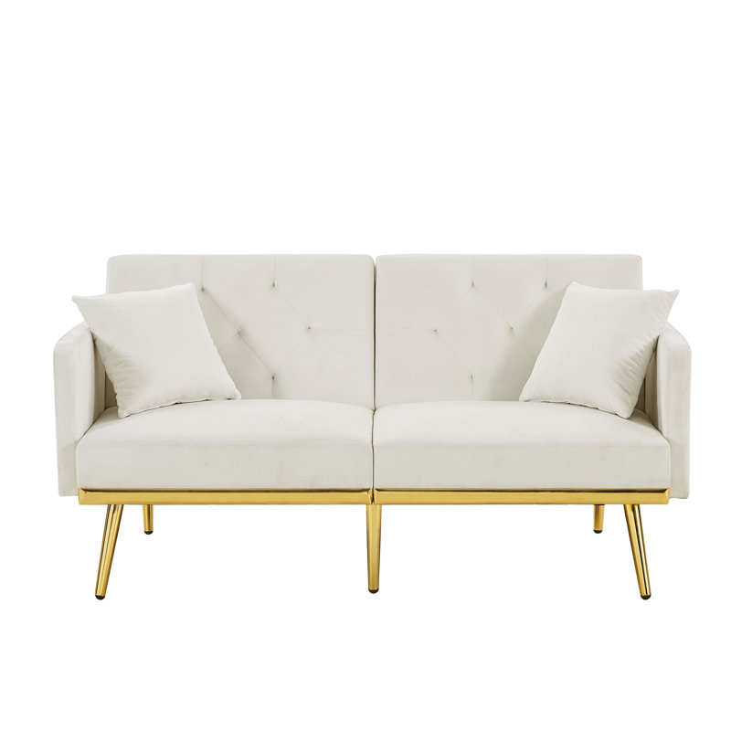 Luxurious Velvet Sofa Bed with Versatile Functionality for Stylish Living