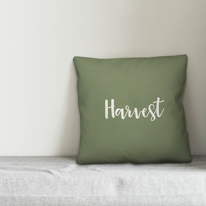  Coussin Harvest, vert, Housse de coussin