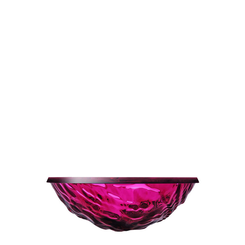 Bol décoratif lune, Fuchsia transparent