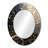 Golden Branch Tree Luminous Leave - Grey light Blue Floral  Wall Mirror, Modern Mirror, Printed Metal Art-121387231-121387868