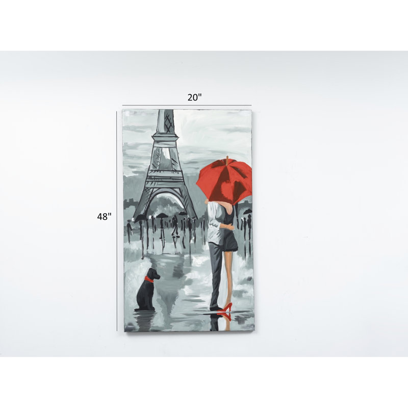 Peintures murales sur toile 47 po x 19 po - Automne peint à la main gris pour la détente