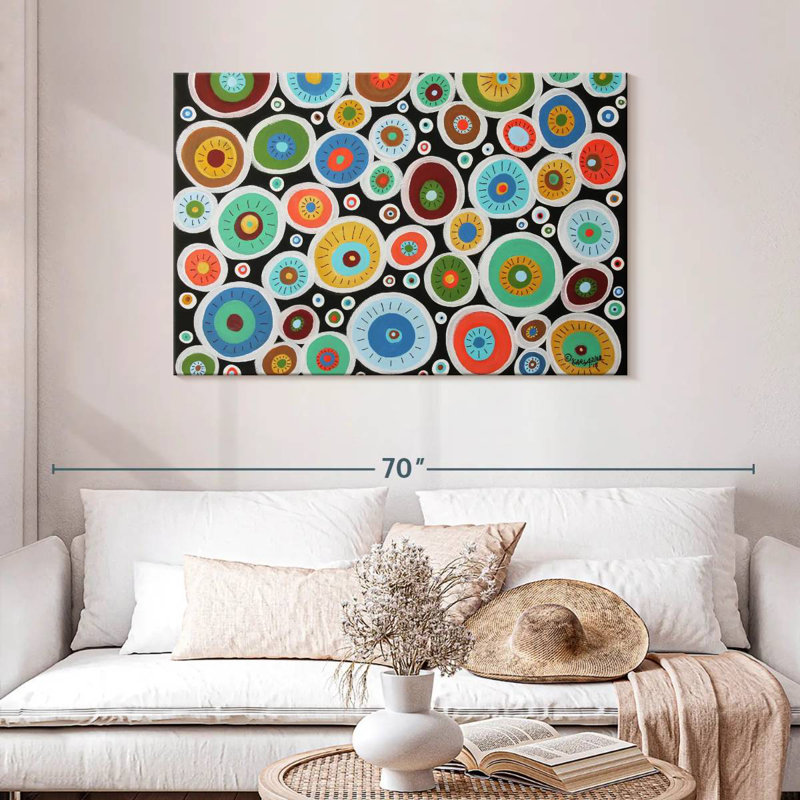 Avery Round Blooms, 30" H x 45" W