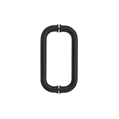 Poignée à tirer de 10 po FHC CP10X10MB de 1 po de diamètre - Noir mat