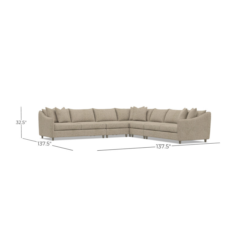 Bernhardt Joli 5-Piece Fabric Sectional