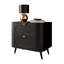 60cm W Metal Bedside Table