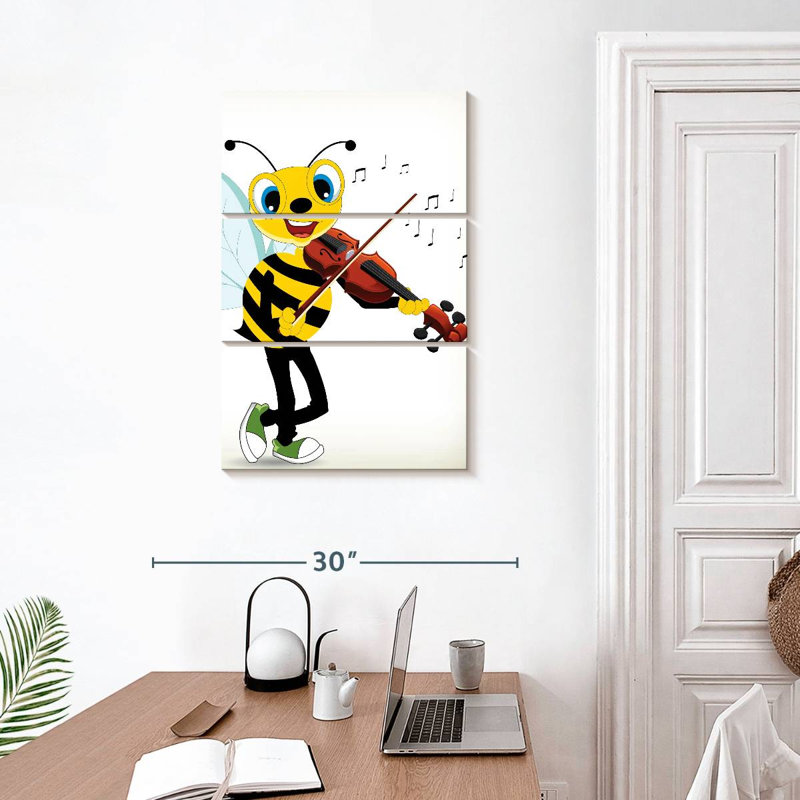 Bee Playing Violin, 32" H x 20" W