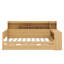 Lit de jour polyvalent en bois avec tablettes de rangement gigogne et bureau d'étude intégré-1326788360-1326788361